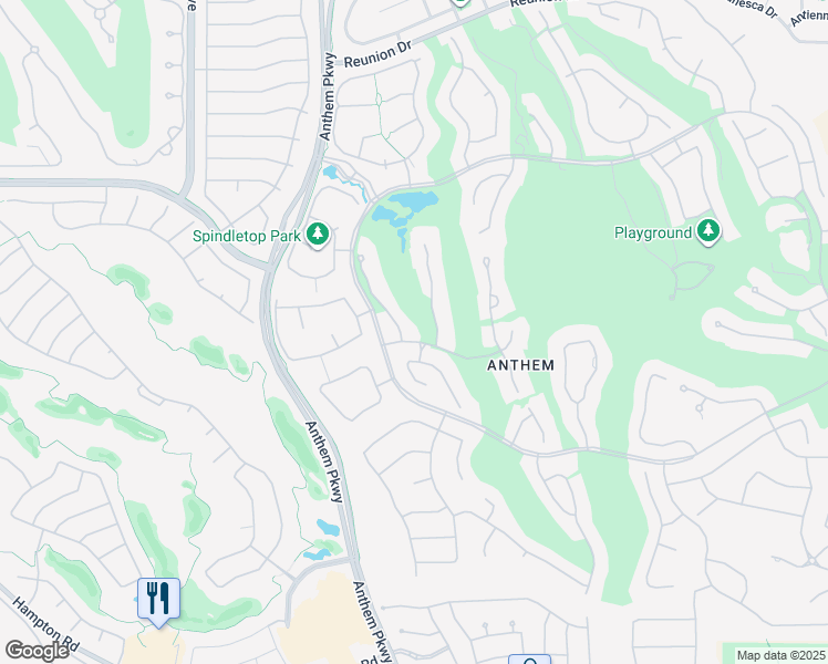 map of restaurants, bars, coffee shops, grocery stores, and more near 14 Highland Creek Drive in Henderson
