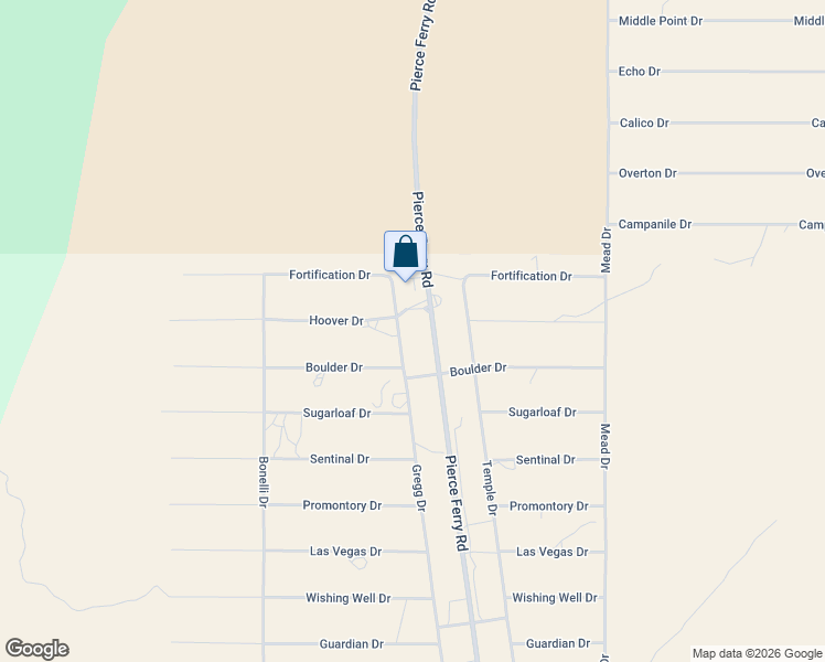 map of restaurants, bars, coffee shops, grocery stores, and more near 1720 Hoover Drive in Meadview