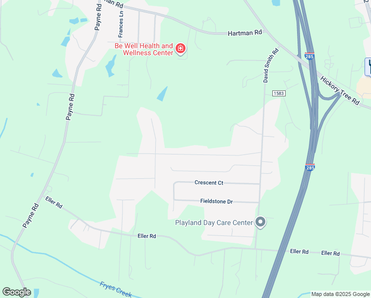 map of restaurants, bars, coffee shops, grocery stores, and more near 466 Lori Lane in Winston-Salem