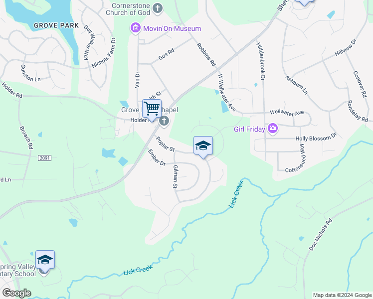 map of restaurants, bars, coffee shops, grocery stores, and more near 611 Poplar Street in Durham