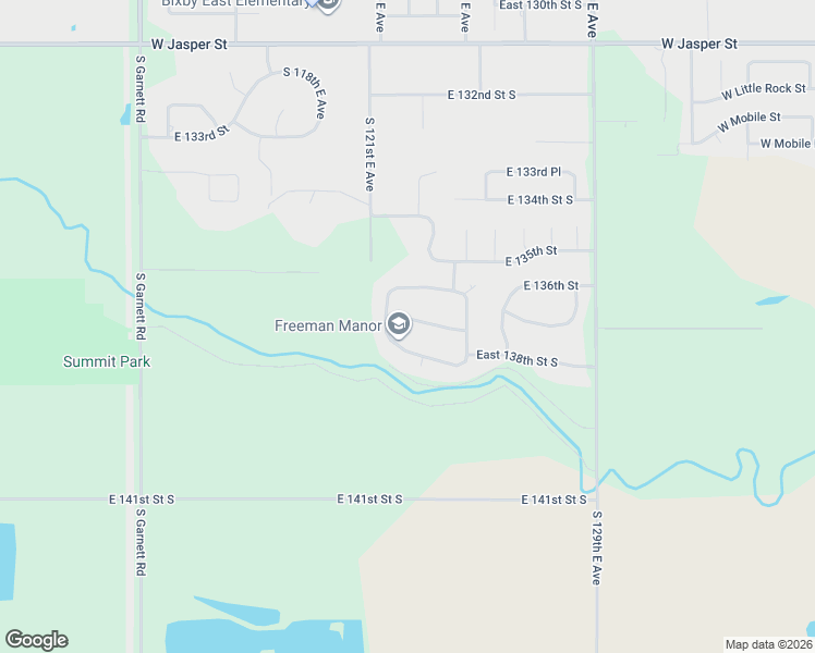 map of restaurants, bars, coffee shops, grocery stores, and more near 12311 East 137th Street South in Broken Arrow