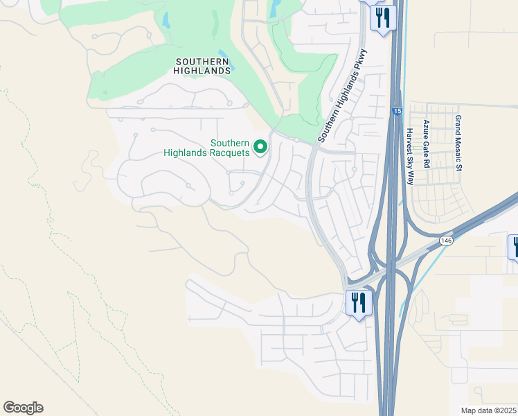 map of restaurants, bars, coffee shops, grocery stores, and more near 12331 Old Muirfield Street in Las Vegas