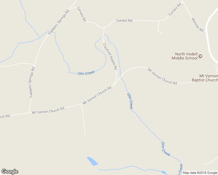 map of restaurants, bars, coffee shops, grocery stores, and more near 395 Mount Vernon Church Road in Olin