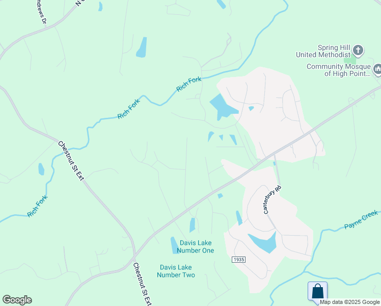 map of restaurants, bars, coffee shops, grocery stores, and more near 5052 Bennington Way in High Point