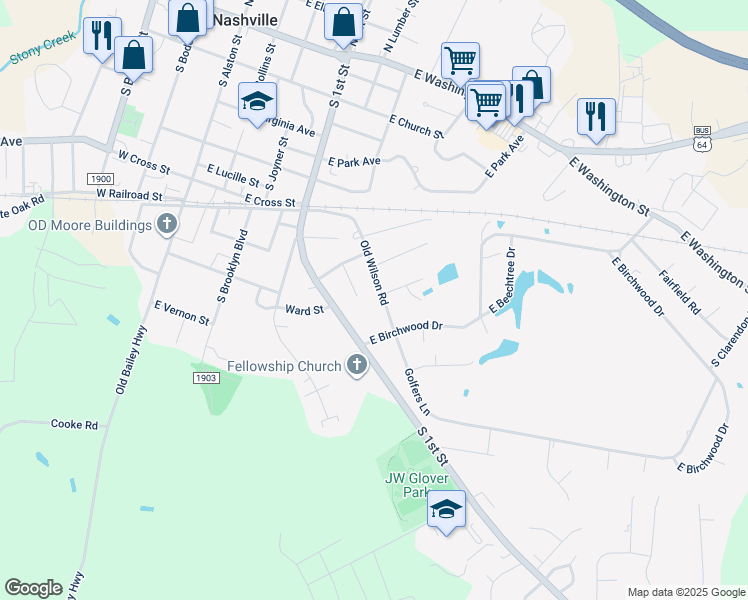 map of restaurants, bars, coffee shops, grocery stores, and more near 918 Old Wilson Road in Nashville