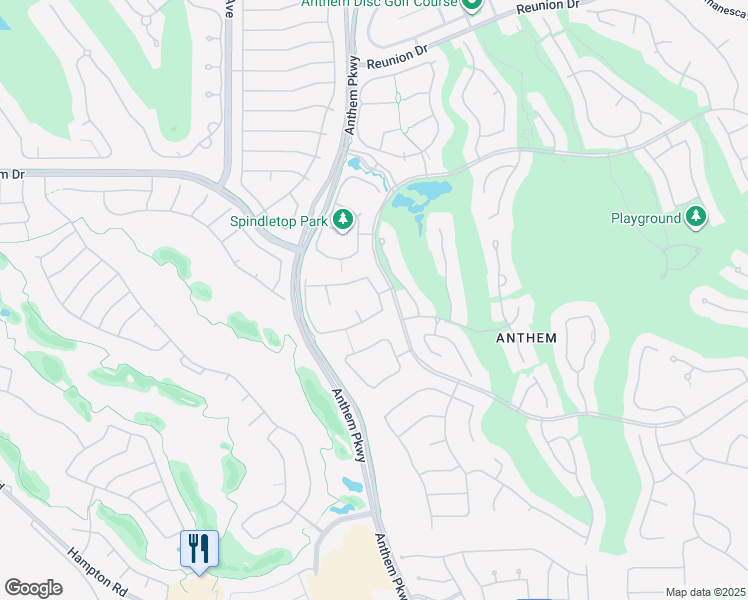 map of restaurants, bars, coffee shops, grocery stores, and more near 1 Emerald Dunes Circle in Henderson