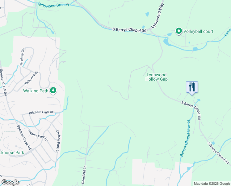map of restaurants, bars, coffee shops, grocery stores, and more near 2183 South Berrys Chapel Road in Franklin