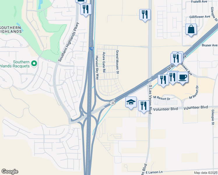 map of restaurants, bars, coffee shops, grocery stores, and more near 12348 Golden Wreath Road in Las Vegas