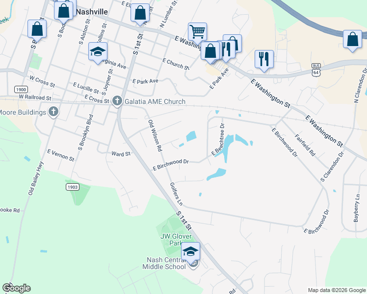 map of restaurants, bars, coffee shops, grocery stores, and more near 1004 Birchwood Village Dr in Nashville