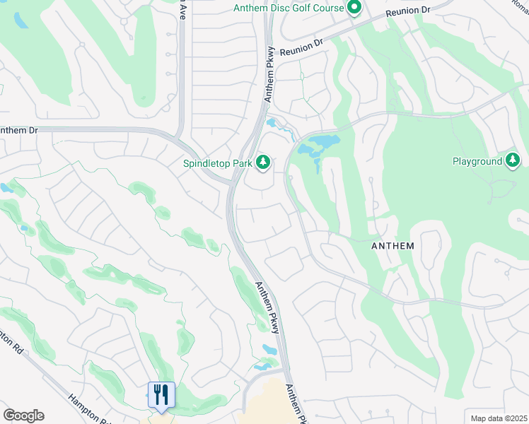 map of restaurants, bars, coffee shops, grocery stores, and more near 94 Emerald Dunes Circle in Henderson