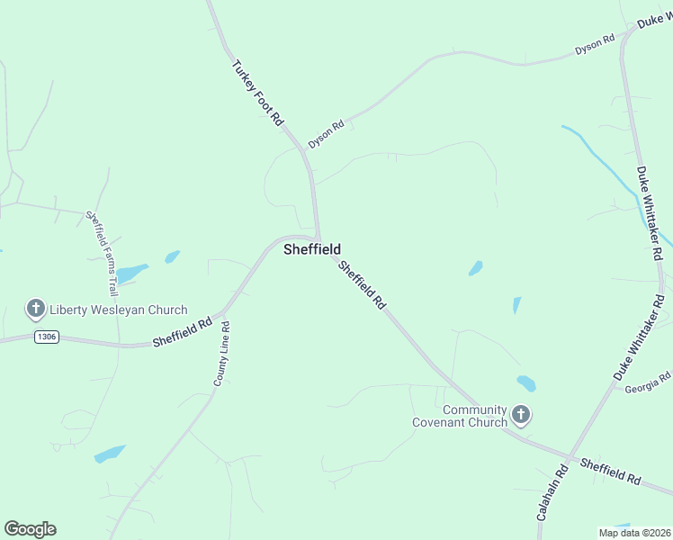 map of restaurants, bars, coffee shops, grocery stores, and more near 1711 Sheffield Road in Mocksville