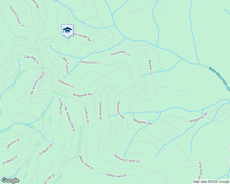 map of restaurants, bars, coffee shops, grocery stores, and more near 135 Chestnut Lane in Mars Hill