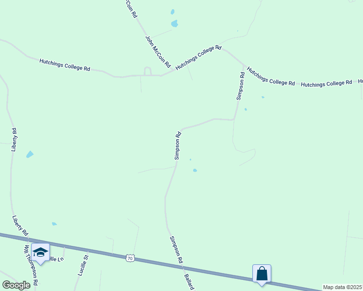 map of restaurants, bars, coffee shops, grocery stores, and more near 704 Simpson Road in Sparta