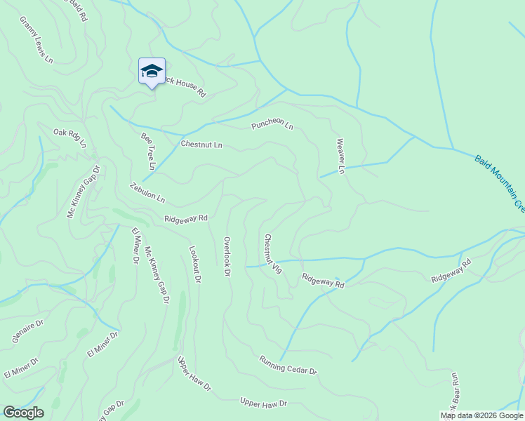 map of restaurants, bars, coffee shops, grocery stores, and more near 135 Chestnut Lane in Mars Hill
