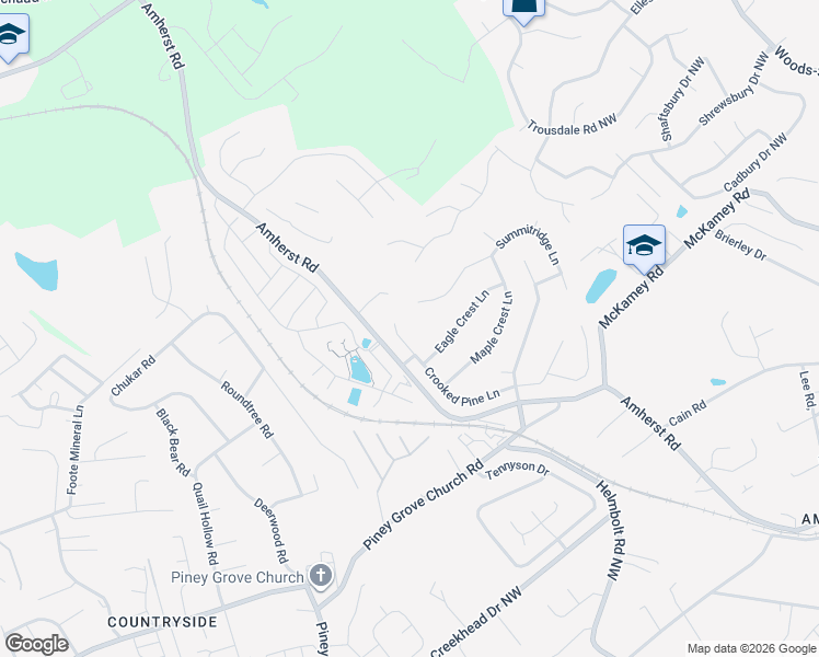 map of restaurants, bars, coffee shops, grocery stores, and more near 5655 Crooked Pine Lane in Knoxville