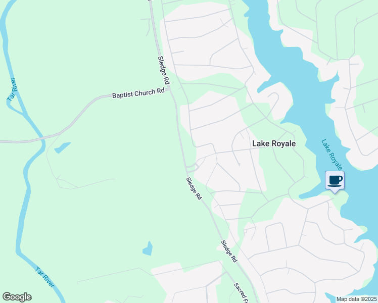 map of restaurants, bars, coffee shops, grocery stores, and more near 354 Shawnee Drive in Louisburg