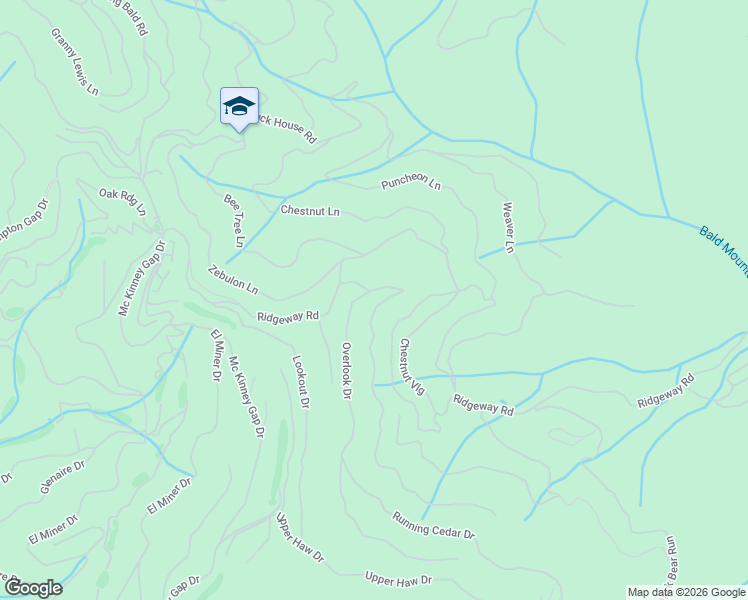 map of restaurants, bars, coffee shops, grocery stores, and more near 4 Overlook Drive in Mars Hill