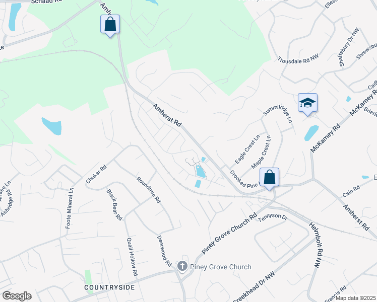 map of restaurants, bars, coffee shops, grocery stores, and more near 2725 Southfork Drive in Knoxville