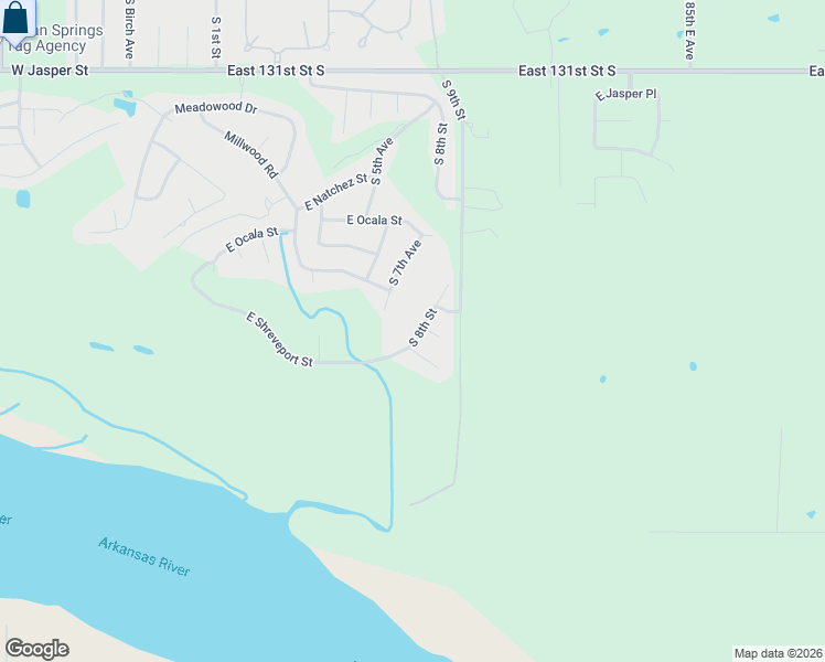map of restaurants, bars, coffee shops, grocery stores, and more near 901 East Rochester Street in Broken Arrow