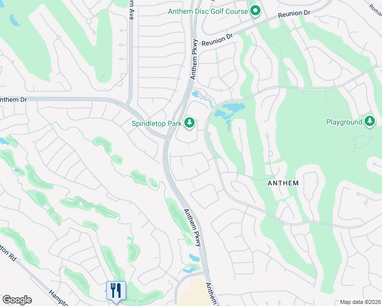 map of restaurants, bars, coffee shops, grocery stores, and more near 102 Emerald Dunes Circle in Henderson