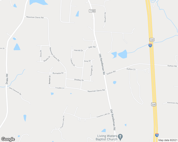 map of restaurants, bars, coffee shops, grocery stores, and more near 5806 Tysinger Drive in Greensboro