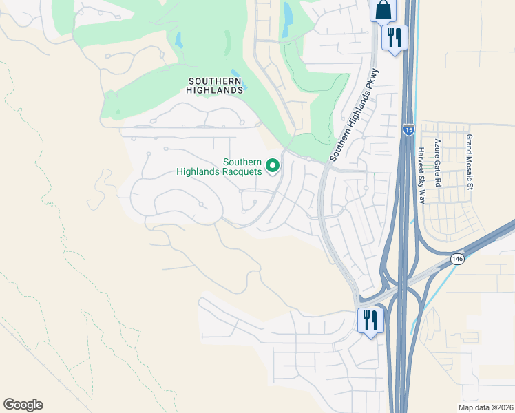 map of restaurants, bars, coffee shops, grocery stores, and more near 9 Bel Air Greens Circle in Las Vegas