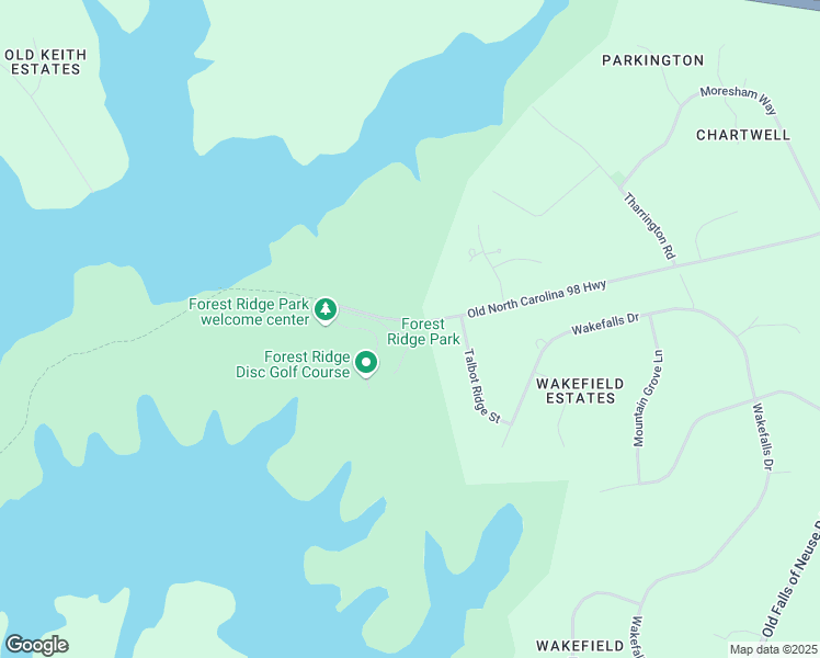 map of restaurants, bars, coffee shops, grocery stores, and more near 2100 Old North Carolina 98 Highway in Wake Forest