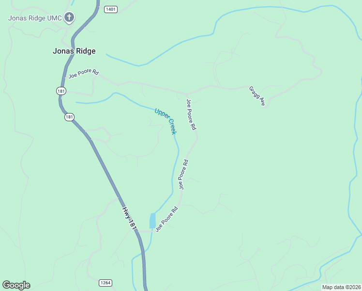 map of restaurants, bars, coffee shops, grocery stores, and more near 7915 Joe Poore Road in Newland