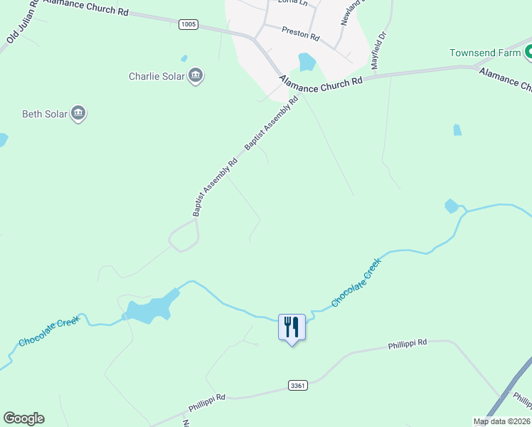 map of restaurants, bars, coffee shops, grocery stores, and more near 5635 Baptist Assembly Road in Julian