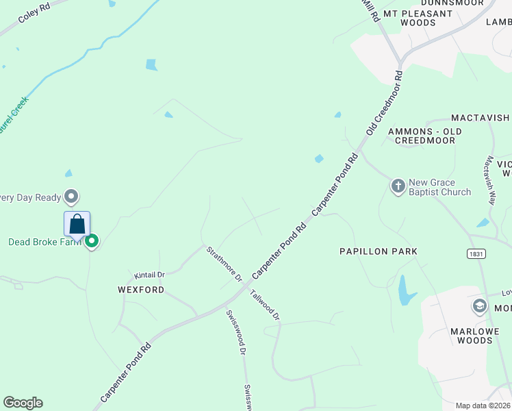 map of restaurants, bars, coffee shops, grocery stores, and more near 1108 Stanhope Drive in Raleigh