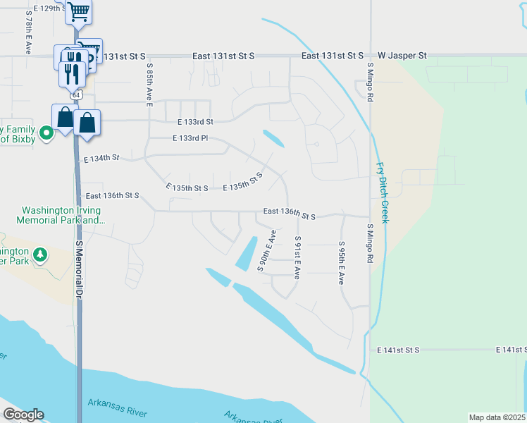 9074 East 136th Street South, Bixby OK Walk Score