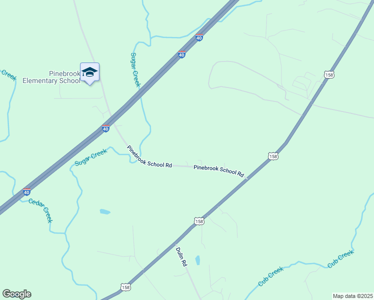 map of restaurants, bars, coffee shops, grocery stores, and more near 218 Pinebrook School Road in Mocksville