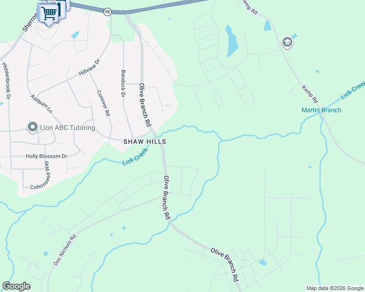 map of restaurants, bars, coffee shops, grocery stores, and more near 427 Olive Branch Road in Durham