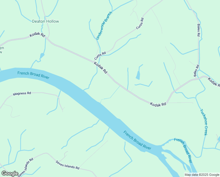 map of restaurants, bars, coffee shops, grocery stores, and more near 8514-8788 Kodak Road in Knoxville