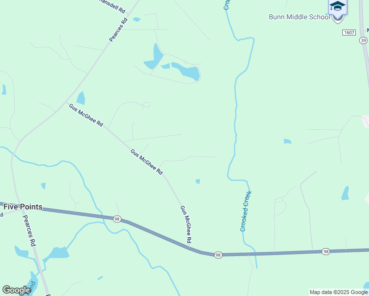 map of restaurants, bars, coffee shops, grocery stores, and more near 63 Dump Horton Road in Bunn