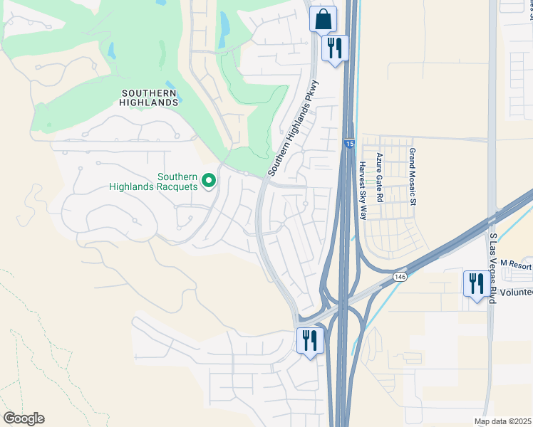 map of restaurants, bars, coffee shops, grocery stores, and more near 12285 Silvana Street in Las Vegas