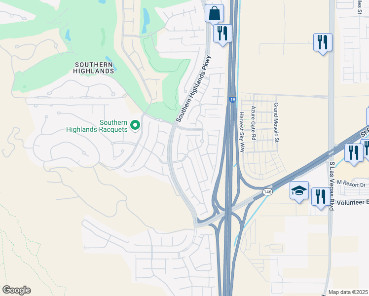 map of restaurants, bars, coffee shops, grocery stores, and more near 12315 Branconi Street in Las Vegas