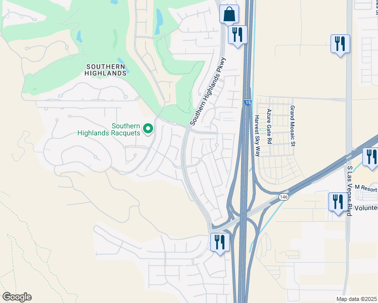 map of restaurants, bars, coffee shops, grocery stores, and more near 12285 Silvana Street in Las Vegas