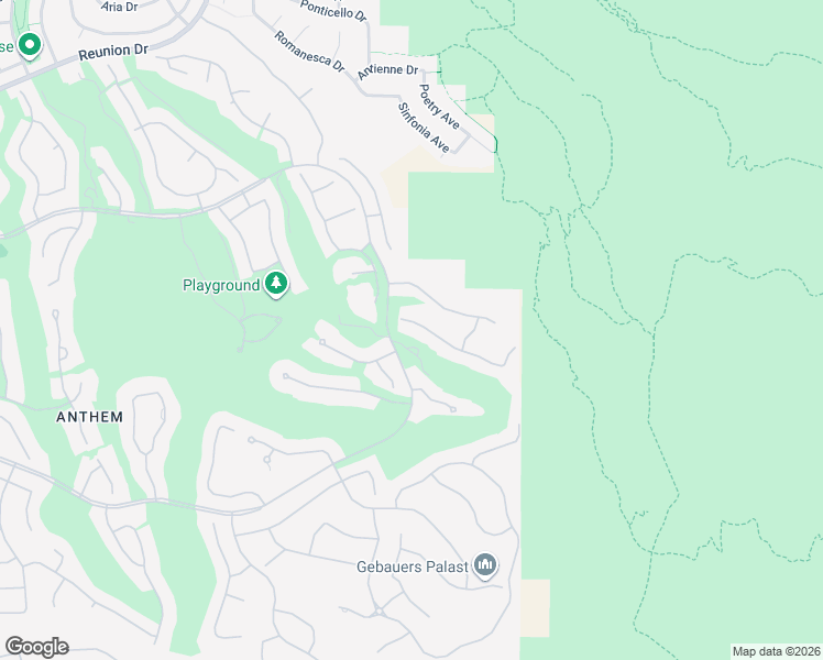 map of restaurants, bars, coffee shops, grocery stores, and more near 3 Dry Brook Trail in Henderson