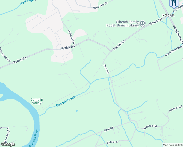 map of restaurants, bars, coffee shops, grocery stores, and more near 738 Pollard Road in Sevier County