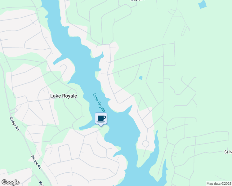 map of restaurants, bars, coffee shops, grocery stores, and more near 108 Mayan Drive in Louisburg