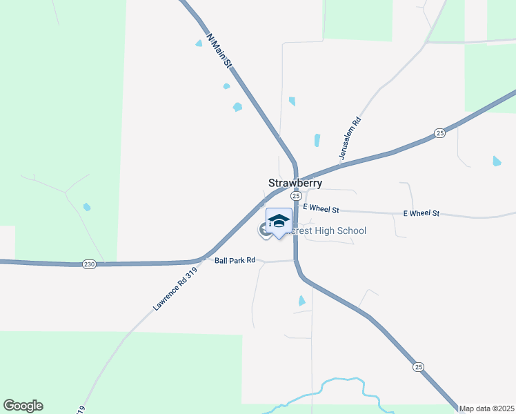 map of restaurants, bars, coffee shops, grocery stores, and more near 330 West River Drive in Strawberry