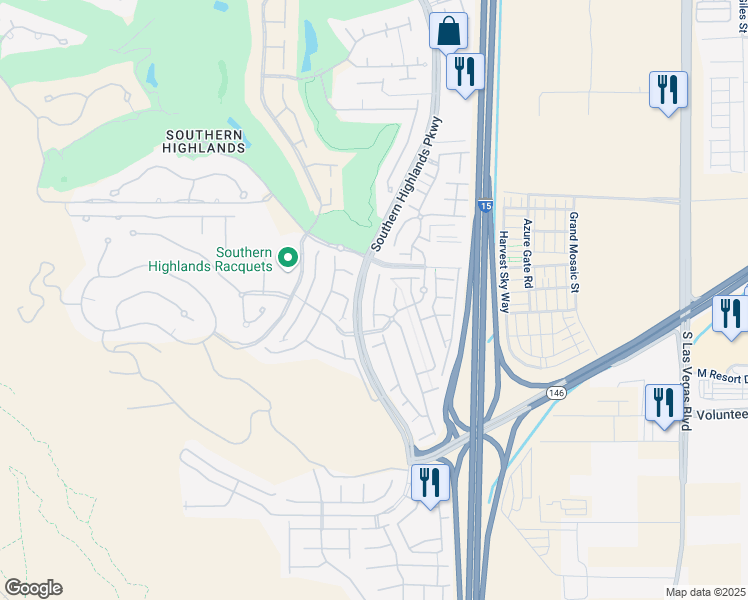 map of restaurants, bars, coffee shops, grocery stores, and more near Silvana Street in Las Vegas