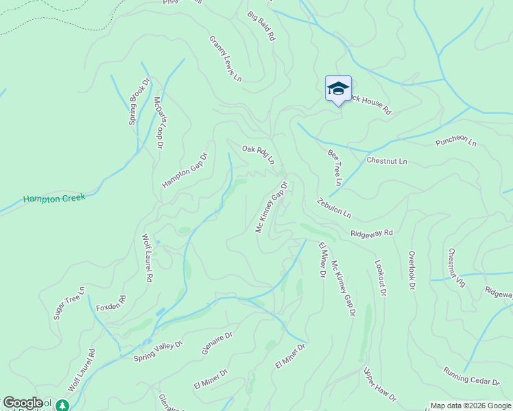 map of restaurants, bars, coffee shops, grocery stores, and more near 1040 Oakridge Lane in Mars Hill