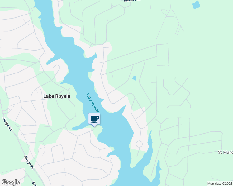map of restaurants, bars, coffee shops, grocery stores, and more near 108 Mayan Drive in Louisburg