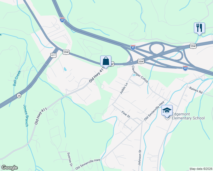 map of restaurants, bars, coffee shops, grocery stores, and more near 1326 Blue Spruce Way in Newport