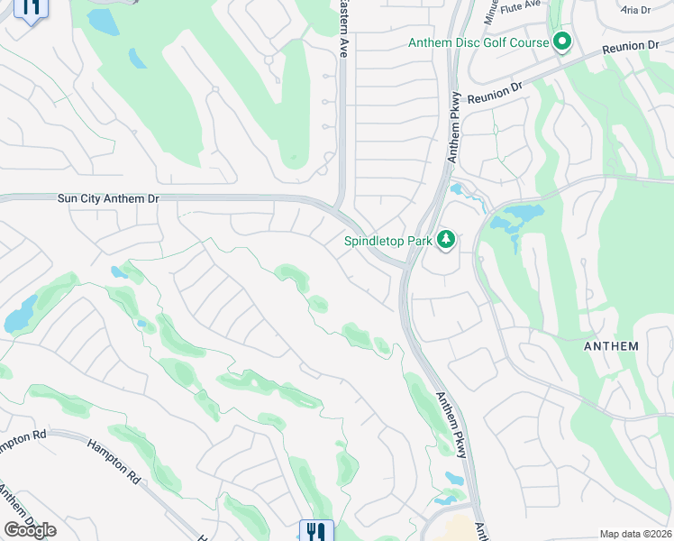 map of restaurants, bars, coffee shops, grocery stores, and more near 2621 Evening Sky Drive in Henderson