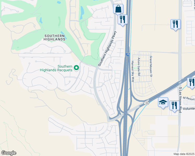 map of restaurants, bars, coffee shops, grocery stores, and more near 12285 Silvana Street in Las Vegas