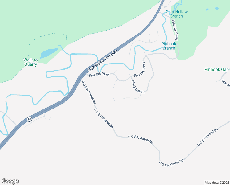 map of restaurants, bars, coffee shops, grocery stores, and more near 107 Cherry Oak Drive in Oak Ridge