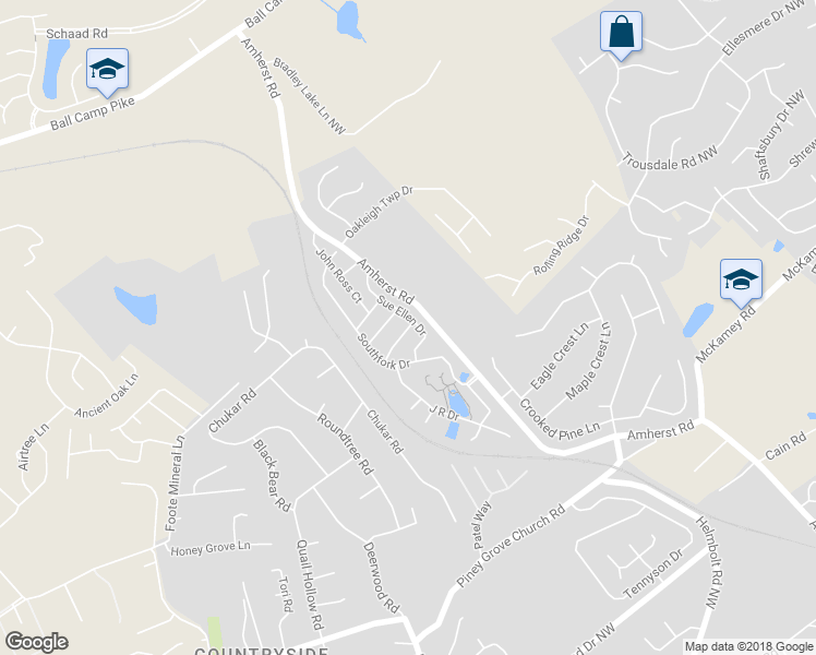 map of restaurants, bars, coffee shops, grocery stores, and more near 5604 Cliff Barnes Drive in Knoxville